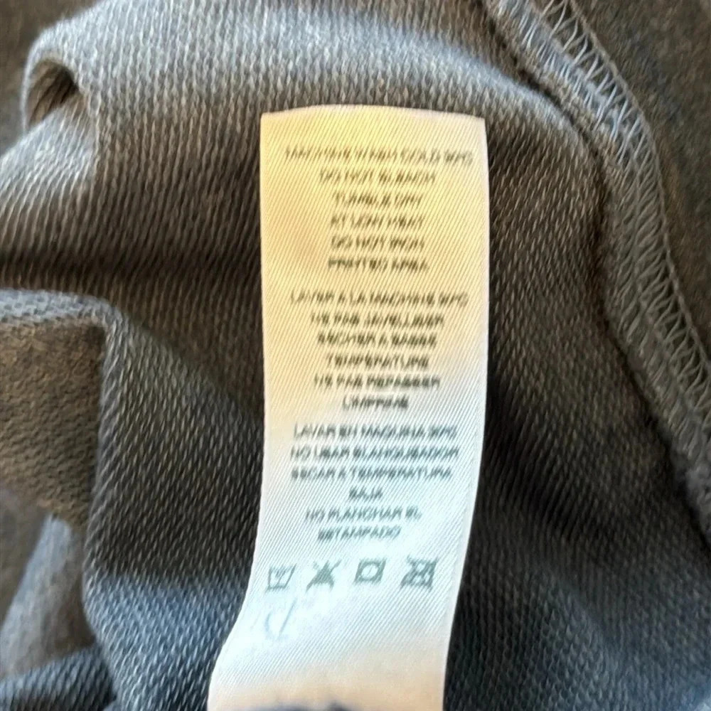 Sundry Camo Lightweight Crewneck Sweatshirt Size Medium Gray/Blue - Picture 9 of 11